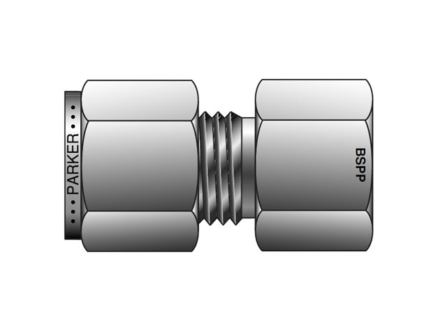 8FSC6GC-S A-LOK Inch Tube BSPP Gauge Connector - FSC GC